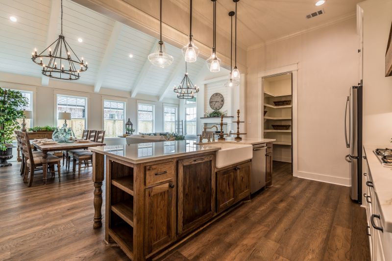 Finished Kitchen with Island